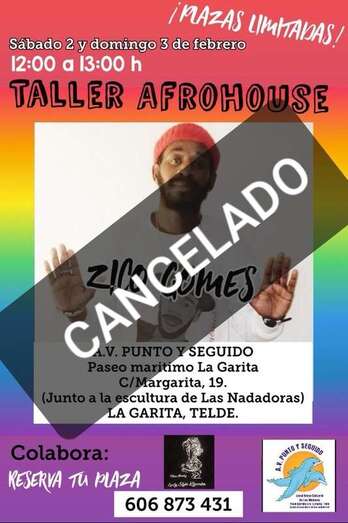 Cartel de la actividad programada (Foto TA)